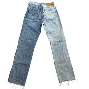 Levi's Premium 501 Ltd Edition Womens 25 x 30 Two Tone Blue Jeans Button Fly